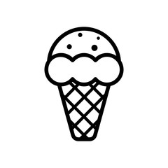 Ice cream icons. Summer dessert, tasty food