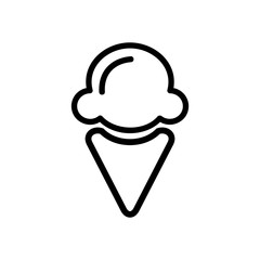 Ice cream icons. Summer dessert, tasty food