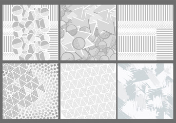 Gray textures. Geometric background.