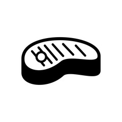 Meat icon vector logo template on white background