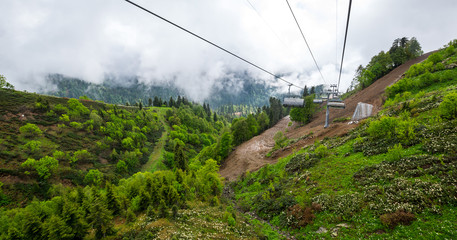 View of Caucasian mountains