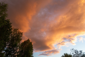Fototapeta premium Rain clouds, beautiful, powerful in the rainy summer sky