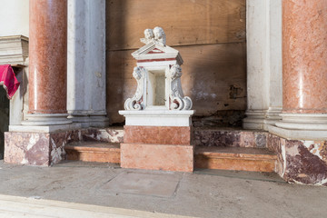 Urban exploration in an abandoned church