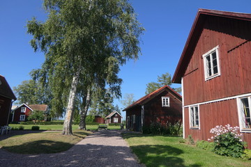 Fototapeta na wymiar typisches Schwedenhaus