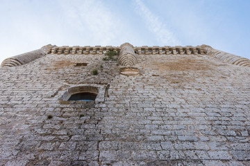 detail of the medieval castle of Peñafiel