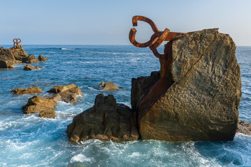 The Comb of the Wind in Donostia-San Sebastian, Basque Country, Spain
