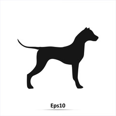 Dog icon. Vector illustration. Eps10