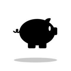 Piggy Bank icon in trendy flat style. Savings symbol for your web site design, logo, app, UI Vector EPS 10. - Vector