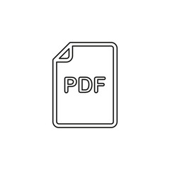 PDF document vector icon