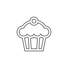 Muffin vector icon