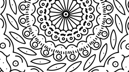 seamless floral pattern mandala