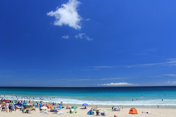 伊豆下田　夏の白浜大浜