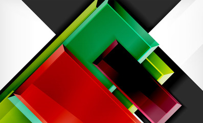 Colorful square and rectangle blocks background