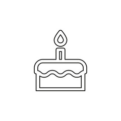 birthday cake vector icon