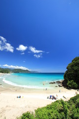 伊豆下田　夏の白浜大浜