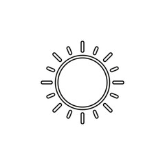 sun vector icon