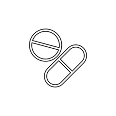 medical pills vector icon