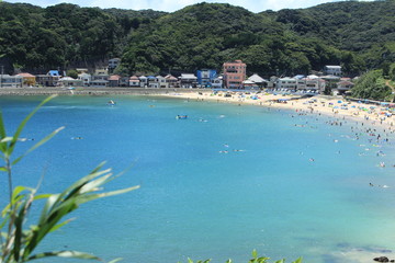 伊豆下田　夏の外浦海岸