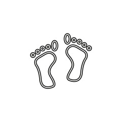 footprint vector icon