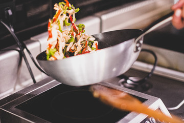 Preparation of quesadilla wrap different phases