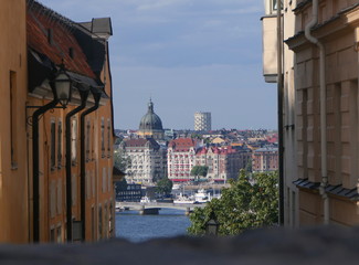 Fototapeta na wymiar Stockholm Blick von Södermalm