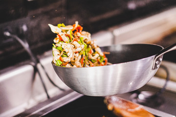 Preparation of quesadilla wrap different phases