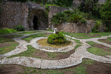 Old Courtyard of the medieval manor Granja, Mallorca