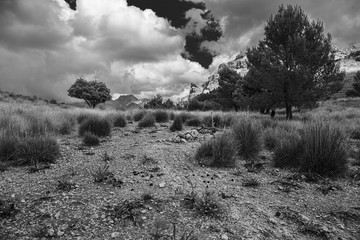 Sierra de Tramuntana mountains on Mallorca