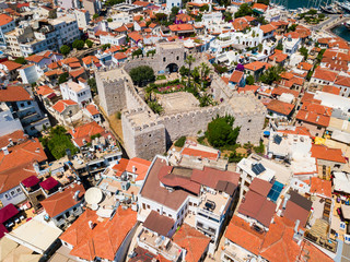 Fototapeta na wymiar Marmaris Castle aerial view, Turkey