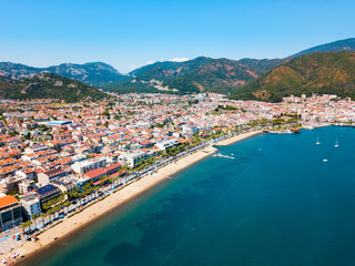 Marmaris city beach in Turkey