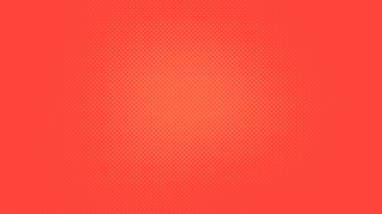 Red modern pop art background with halftone dots design