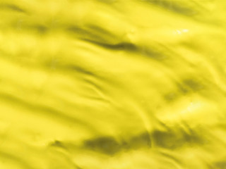 Top view yellow acrylic painting