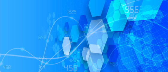 Abstract tech background. Futuristic technology interface