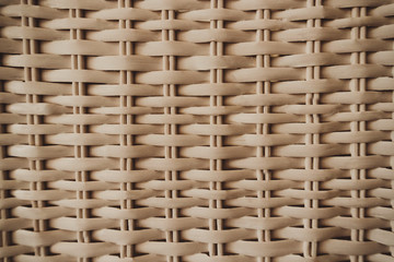 Traditional style pattern of brown handicraft weave basket texture.