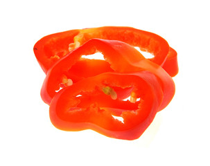 bell pepper isolated on white background