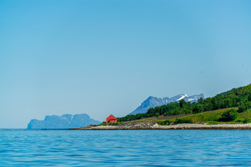 Rocks of the Sognefjord, the third longest fjord in the world and largest in Norway.