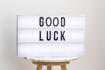 Cinematic letter box - good luck