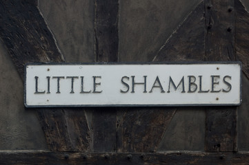 The Little Shambles York Street Sign