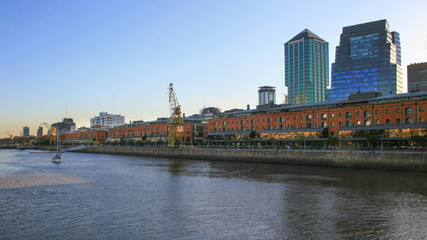 Naklejka premium The Puerto Madero at Buenos Aires, a renovated area of the city