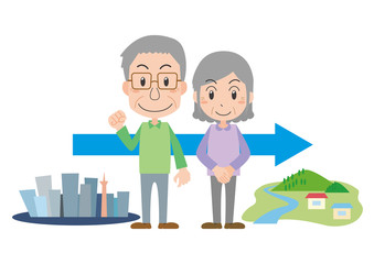 田舎暮らし　老夫婦　移住　高齢者