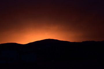 Silueta atardecer