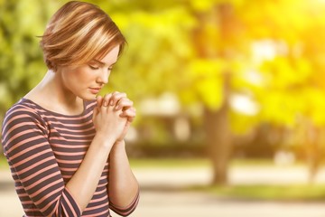 Fototapeta premium Praying.