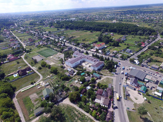 DCIMAerial view of the Saburb landscape (drone image).Kiev Region