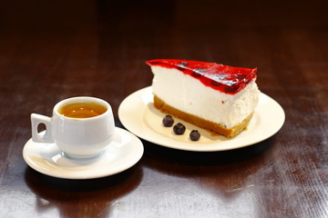 Cake and coffe
