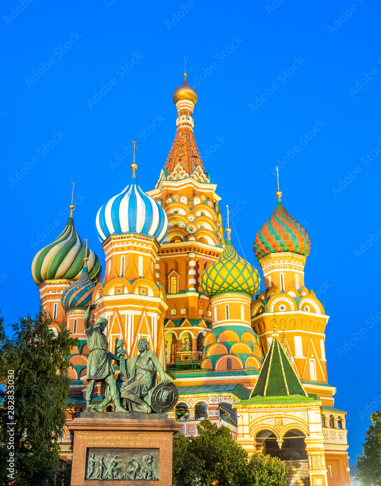 Wall mural Saint Basil cathedral in Moscow, Russia