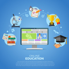 Online Education Infographics