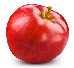 Red apple isolated on white