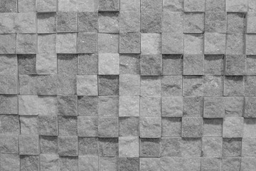 Gray background, cubes.