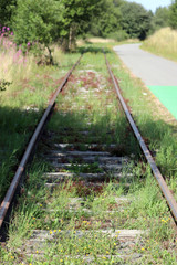 Fototapeta premium Chemin de fer abandonné