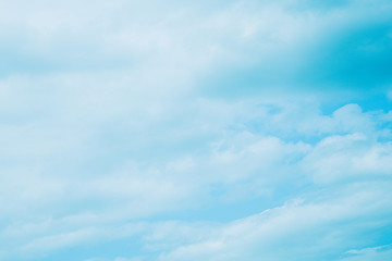 blue sky with soft clouds